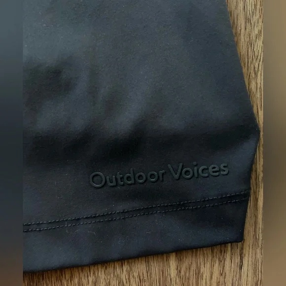 OUTDOOR VOICES Black One Shoulder Athletic Dress Built-in Shorts Activewear | L - Picture 8 of 10